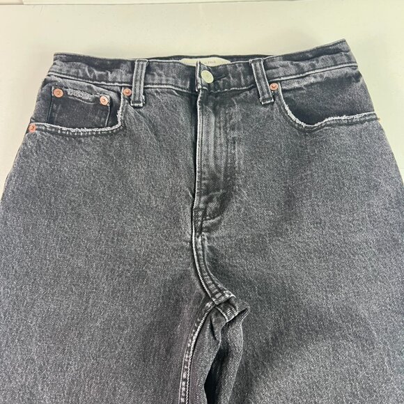 Abercrombie Fitch Jeans Womens 28x27* 90s Straight High Rise Black Denim Tag 27S - Picture 2 of 16